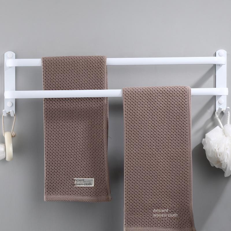 Алюминиевая 3-слойная вешалка и штанга для полотенец для ванной комнаты без сверления