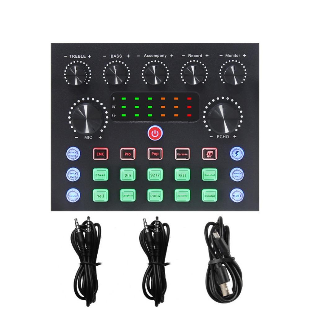 Комплект конденсаторного микрофона для звуковой карты компьютера, оборудование для прямых трансляций и подкастов, комплект для студийной записи