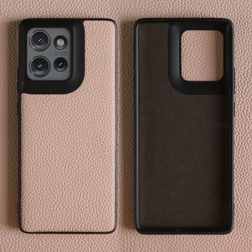 Luxury Genuine Leather Case For Motorola Edge 50 Fusion Edge50 Case Litchi pattern Moto Edge50 Ultra phone Cover Back Shell Capa