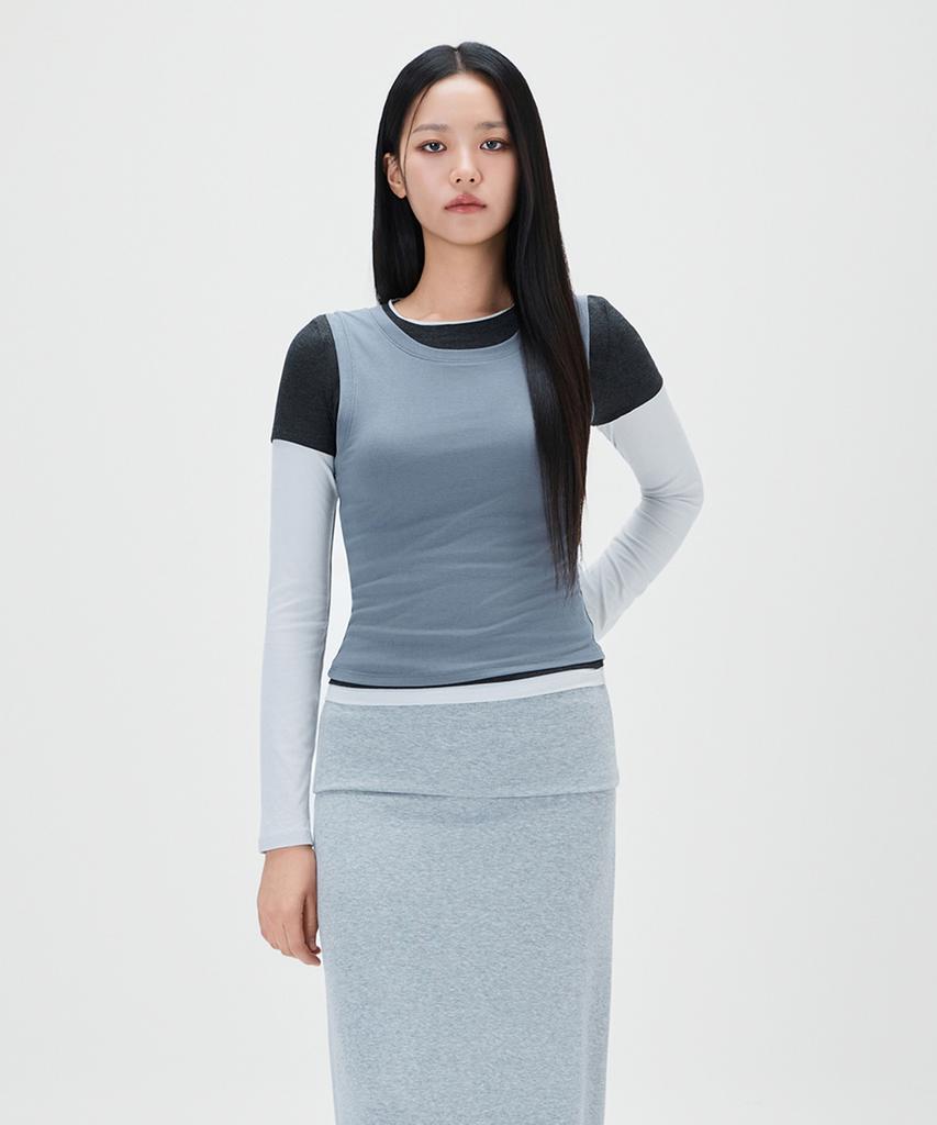 MIXXO Многослойная футболка с длинным рукавом_Miwlwg429A