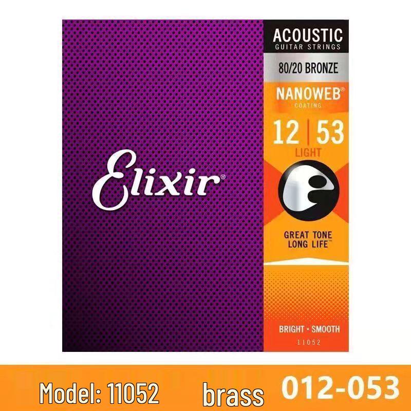 Струны для акустической гитары Elixir Original с покрытием из фосфорной бронзы 16052