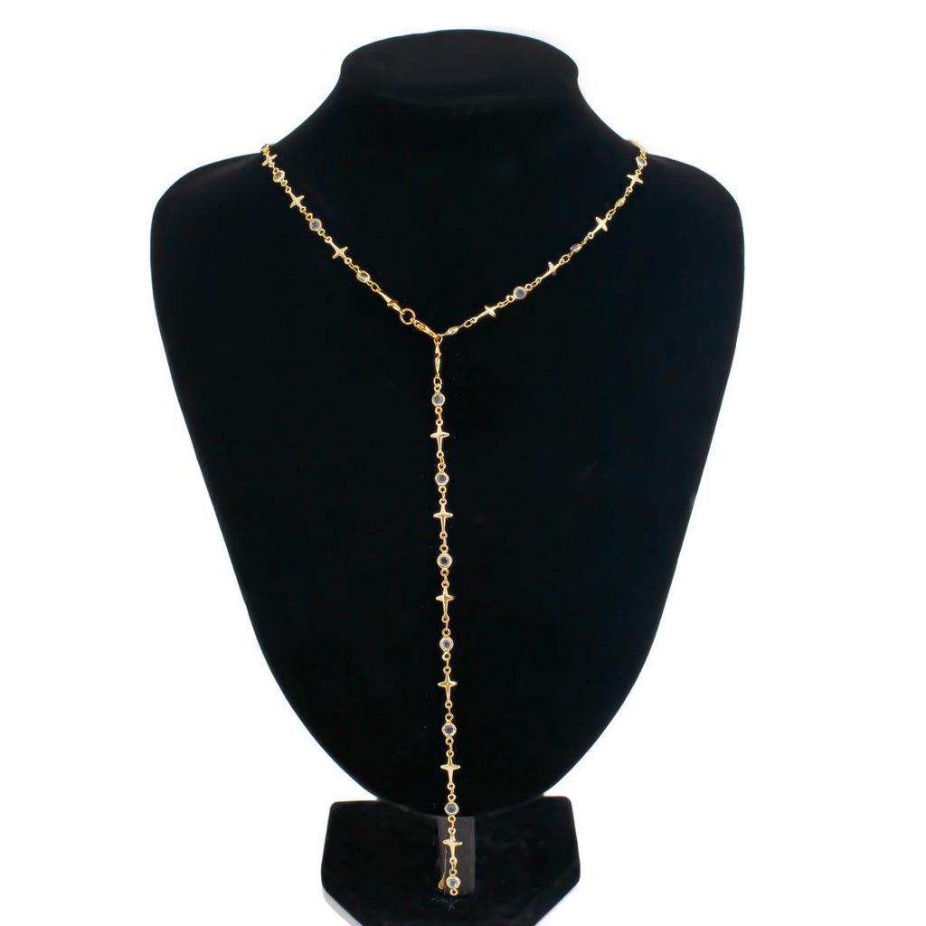 Трехмерное металлическое ожерелье-ключица Fresh Daisy в форме буквы Y