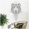 [R4060] - Sheet of Gray 'Tiger' Stickers - 50x70 Cm