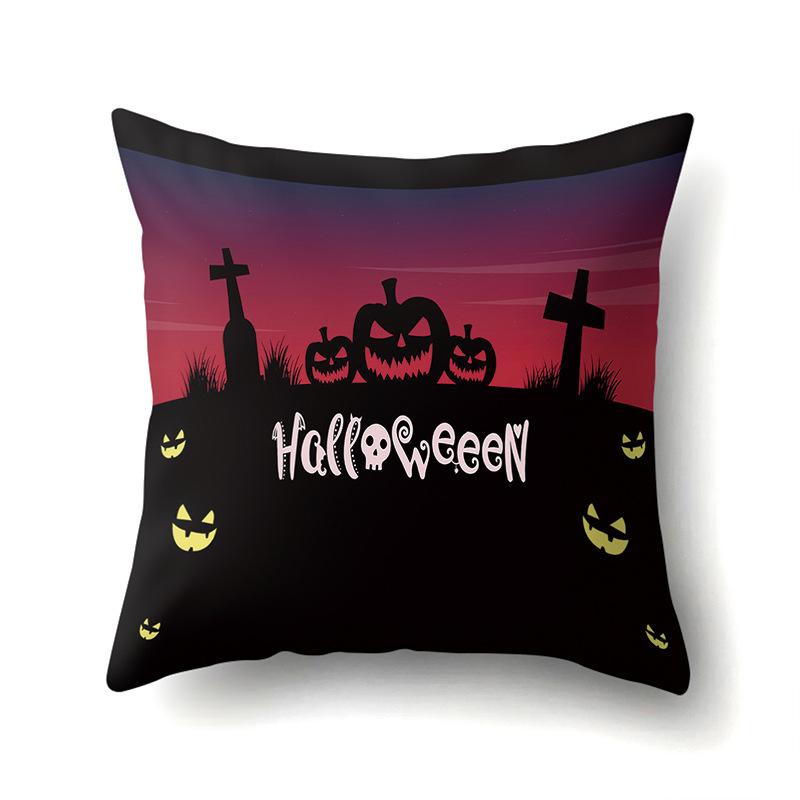 Хэллоуин Наволочка Подушка для поясницы автомобиля Тыква Чехол для диванной подушки Офис Дом Гостиная Наволочка