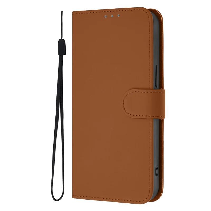 Для Realme GT5 6 Чехол на Для Coque Realme GT 6 6T 5 3 Чехол-книжка sДля Realme GT Neo5 204W Neo 6 SE Однотонный кожаный чехол Capa