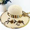 Straw Hat Women's Summer Sun Hat Fashionable Seaside Sun Protection Big Brim Sun Protection UV Protection Foldable Beach Hat