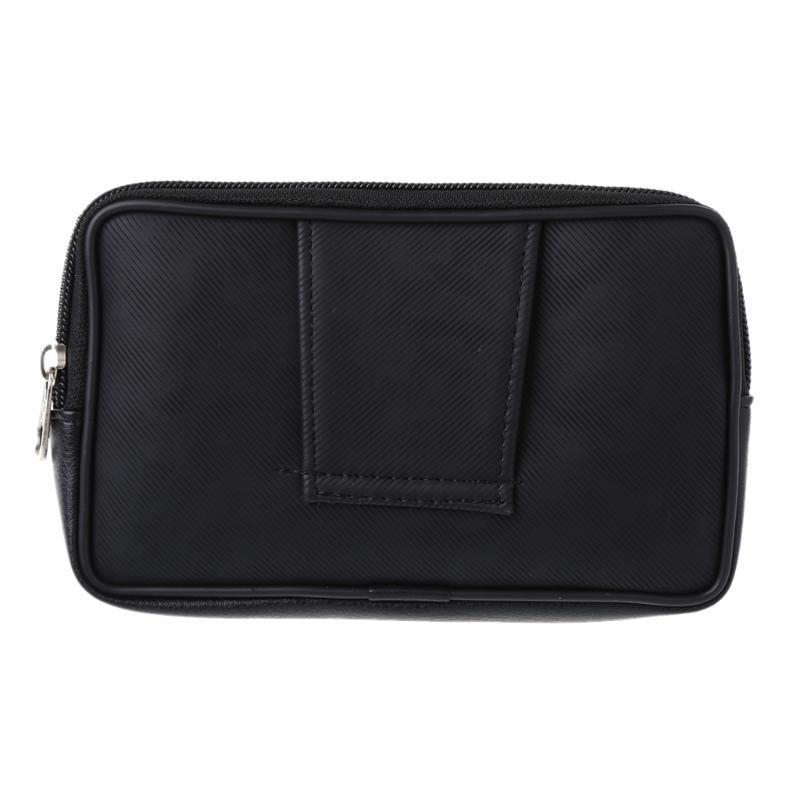 Универсальная кожаная поясная сумка, зажим для ремня для телефона, чехол для мобильного телефона, поясная сумка, кошелек, для путешествий на открытом воздухе, пешего туризма