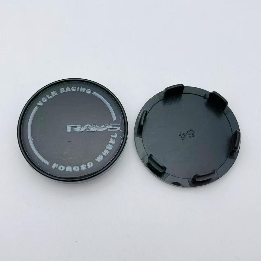 4pcs 54mm Car Wheel Center Caps With RAYS Logo Emblem Wheel Centre Cover Auto Rims Dust Cover Hubcaps Car Styling Accessories
