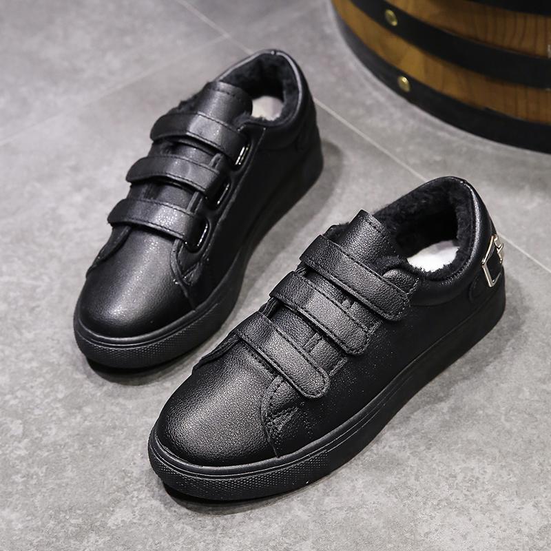 Модные уличные легкие повседневные универсальные однотонные спортивные женские ботинки с плоским дном белые черные женские туфли