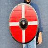 60.96 Cm Wooden Viking Shield Viking Warrior Shield Authentic Battleward Vikings Shield Cosplay, LARP, Décor, and Collectors, Home Décor