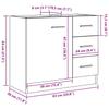 Artisan Oak Washbasin Cabinet 63 x 30 x 54 cm Particleboard