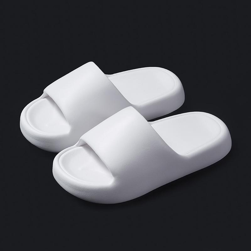 Новые мягкие тапочки из ЭВА для пары, домашние уличные тапочки, летние пляжные туфли унисекс для спальни, женские шлепанцы, сандалии с толстой подошвой