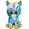 45cm Big Eyes Sequin Blue Unicorn Dazzle Stuffed Plush Toy Cute Animal Doll Children Birthday Christmas New Year Gifts