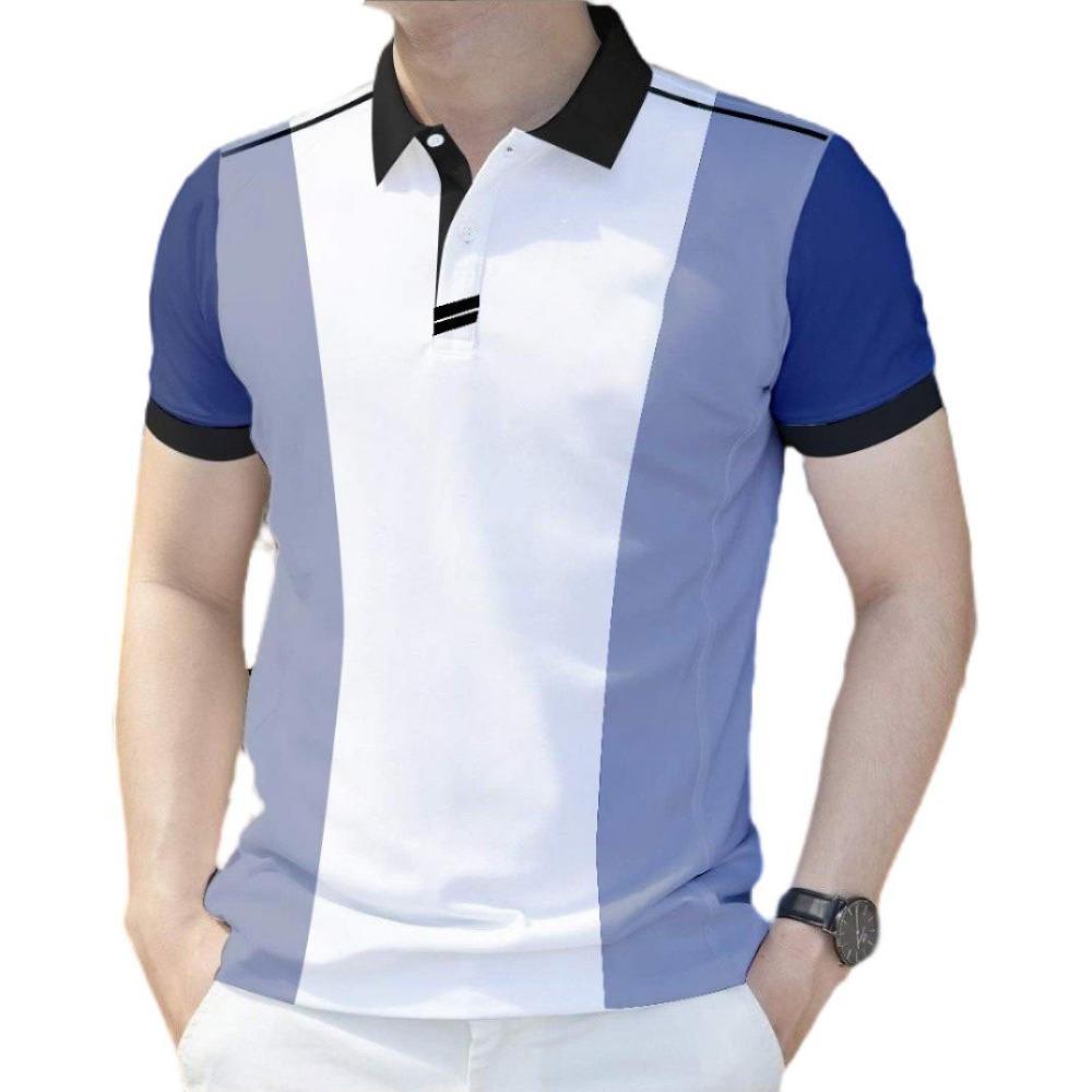 Рубашки поло для мужчин Молодежные офисные модные стильные футболки поло Полная сублимация Поло для мужчин Униформа
