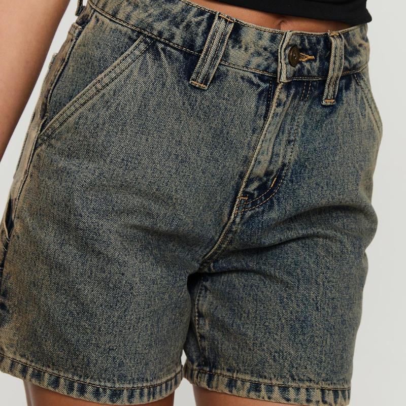 GMXIA Летние уличные хипстерские потертые рабочие женские джинсы прямого покроя