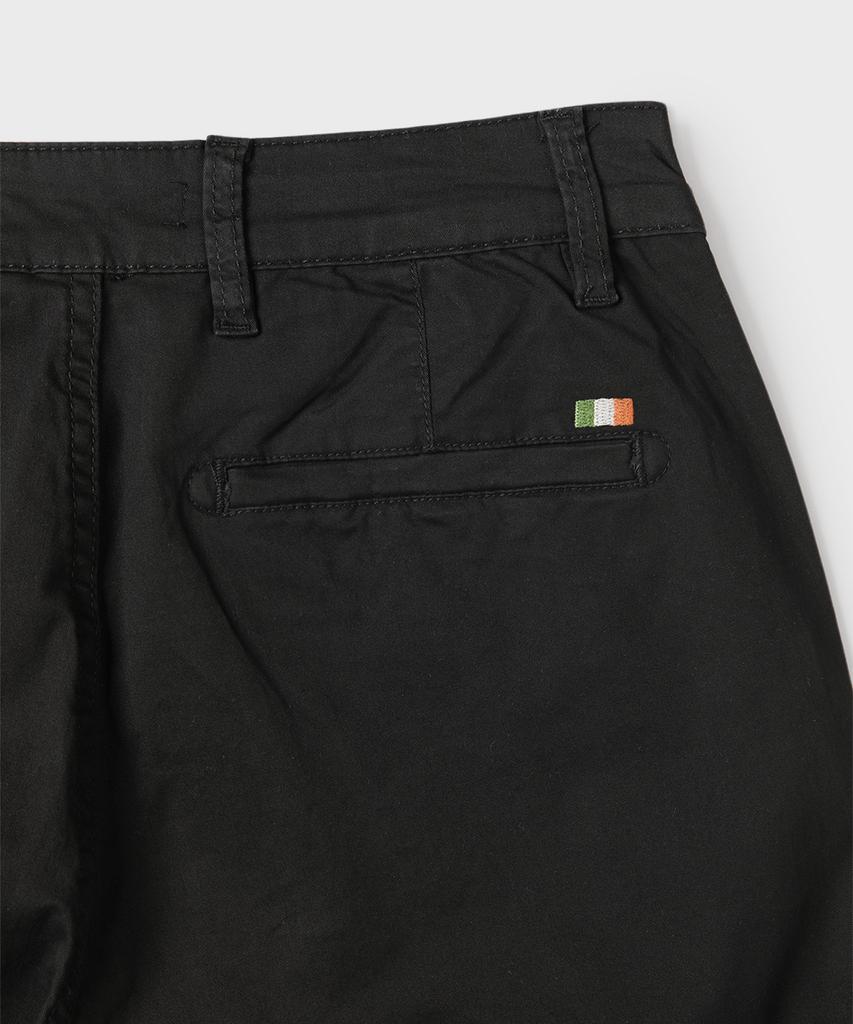 PANICALE Черные Хлопковые Брюки Regular Slim Fit