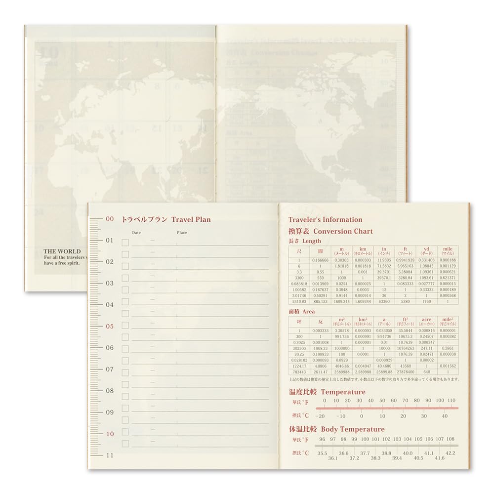 Traveler's Notebook Refill 2027 Passport Size Weekly 14498006 (Starting in January 2027)