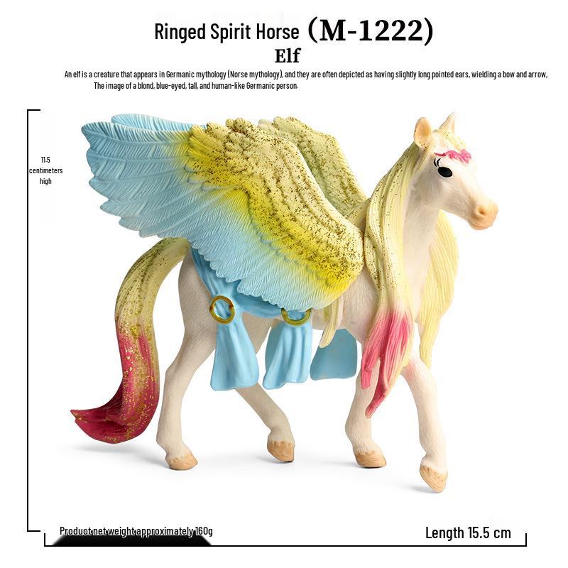 European Mythology Legend Pegasus Unicorn Toy Model for Kids