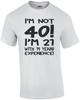 Мне не 40, мне 21 с 19-летним опытом Футболка