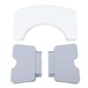 Foldable Toilet Potty Stool PP Portable Squatting Potty Foot Stool for Healthy Gifts Travel White