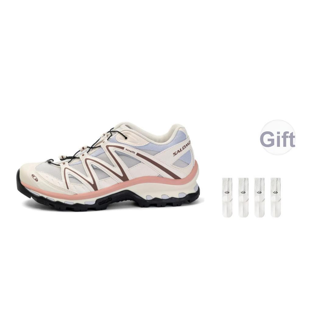 SALOMON Xt-Quest Trendy Slip-Resistant Durable Supportive Low-Top Outdoor Functional Hiking Shoes Unisex Hiking Shoes White Champagne 417589