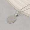 2025 Новые аксессуары Стильное простое ожерелье из титановой стали Овальный кулон Ожерелье Аксессуары