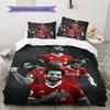 Salah Lightning Sprint Bedding Quilt Set Quilt Cover Pillowcase Home Decoration Birthday Gift (1 * Duvet Cover + 2 * Pillowcase, Without Core)