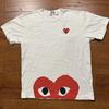 Commes Des Garcons Play Футболка Мужская M Белый Двойное Сердце CDG Дизайнерская Уличная одежда