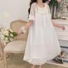 Woman Robe Nightgown  Long Sleepwear Vintage Elegant Homewear Ladies Long Dress Full Length Nighties