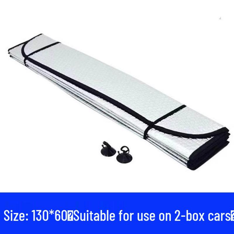 3D Digital Car Windshield Sunshade - Aluminum Film Bubble Cartoon Visor