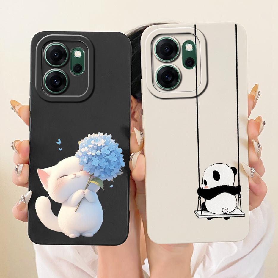Чехол для Oppo Reno 14F 5G CPH2743 Новый Роскошный Конфетный Расписной Чехол Мягкий ТПУ Матовый Чехол для Телефона Для Oppo Reno14 F Reno 14 FS 5G