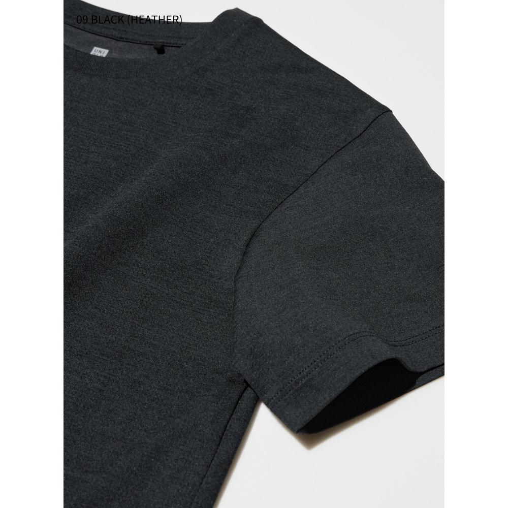 Uniqlo Kids UlTra STreTch Dry Ex Crew Neck T  shorT Sleeve  Black