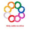 10/5/3/1M Светодиодная лента EL Wire с батарейным питанием, USB, переключателем, неоновая светящаяся гирлянда, DIY веревочная трубка, Хэллоуин, УФ-свет, разноцветный декор