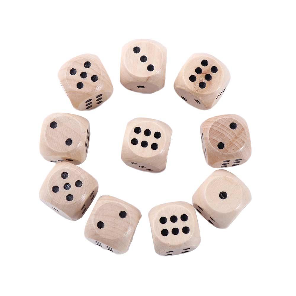 Game Playing Games Board Games Round Corner Square Point Dice Wooden Dice D6 Dice 6 Sided Dice