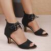 Fashion Women High Quality Lace-up Sandals Outdoor Sexy Big Size Shoes Women High Heels Comfortable Anti-slip Sandals Zapatos De Mujer