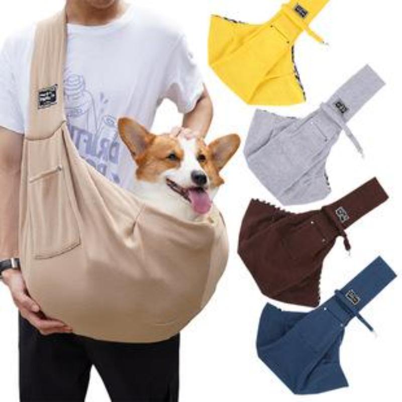 Breathable Pet Backpack Carrier for Dogs Cats Foldable Ventilated Sling Bag Escape Proof Lightweight for Hiking Camping Travel