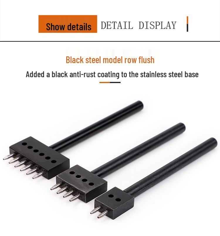 Ручной DIY Пробойник для Кожаного Ременья - Круглый Рядный Инструмент