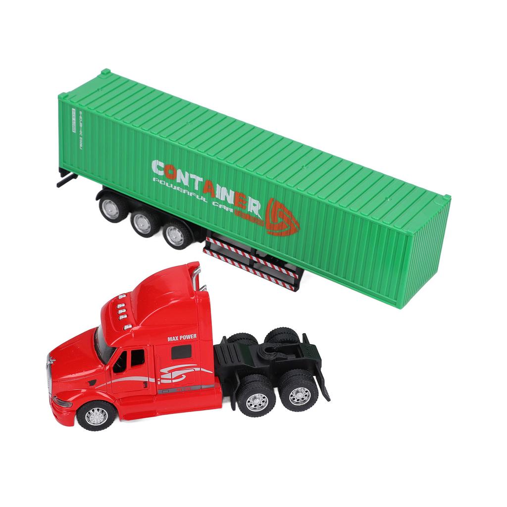Container Truck Model 1:48 Vivid Exquisite Beautiful Decorative Toy Ornament for Above 3 Years