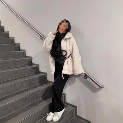 Европейский и американский женский осенне-зимний модный свободный и персонализированный повседневный уличный топ на молнии