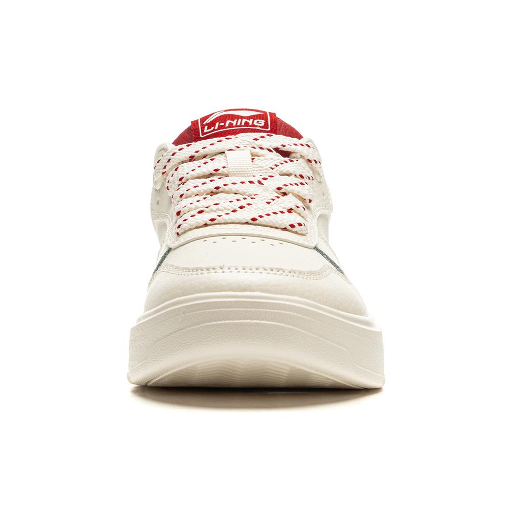 Li Ning Cloud Sky Скользкие, износостойкие, дышащие низкие кеды для скейтборда Женские Белый Красный AGCU320-1
