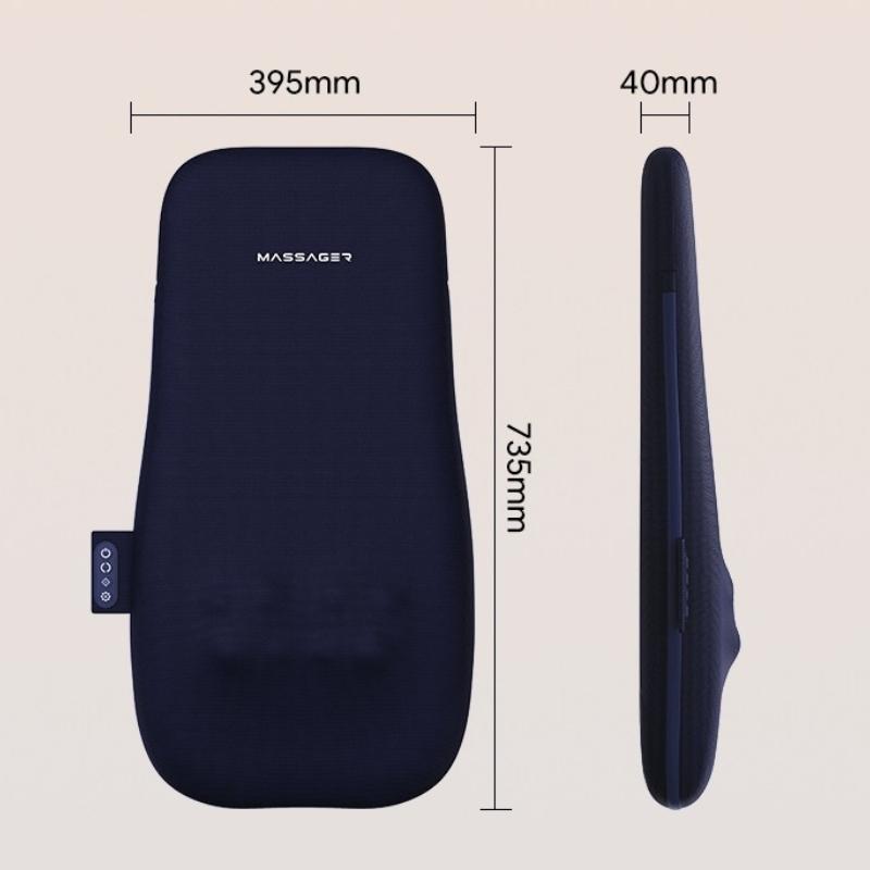 Высококачественная перезаряжаемая массажная подушка с горячим компрессом, массажер для поясницы и спины, 3 режима, разминание шеи, массажная накладка для спины и всего тела