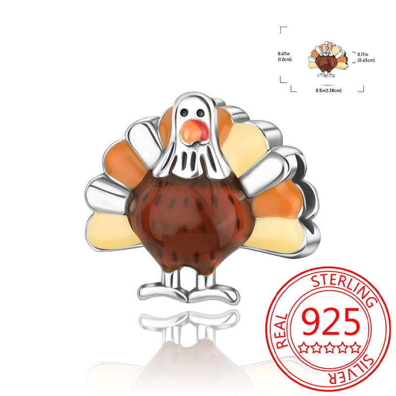 Delicious Food Copper Doughnut Cake Dessert Fruit Fine Wine Bead Pendant Fit Bracelet Necklac Boutique Jewelry Gift