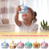 New Cartoon Bladeless Neck-hanging Small Fan With Long Battery Life, Portable USB Charging, Children's Safe Neck-hanging Fan