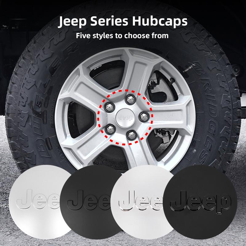 4Pcs 63MM Car Wheel Center Caps Hub Cover Accessories For Jeep Grand Cherokee Wrangler JK Gladiator Compass Renegade Patriot Lib ALV1