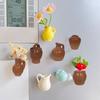 Mini Ceramic Pot Refrigerator Magnet Kitchen Locker Fridge 3D Miniature Ceramic Jar