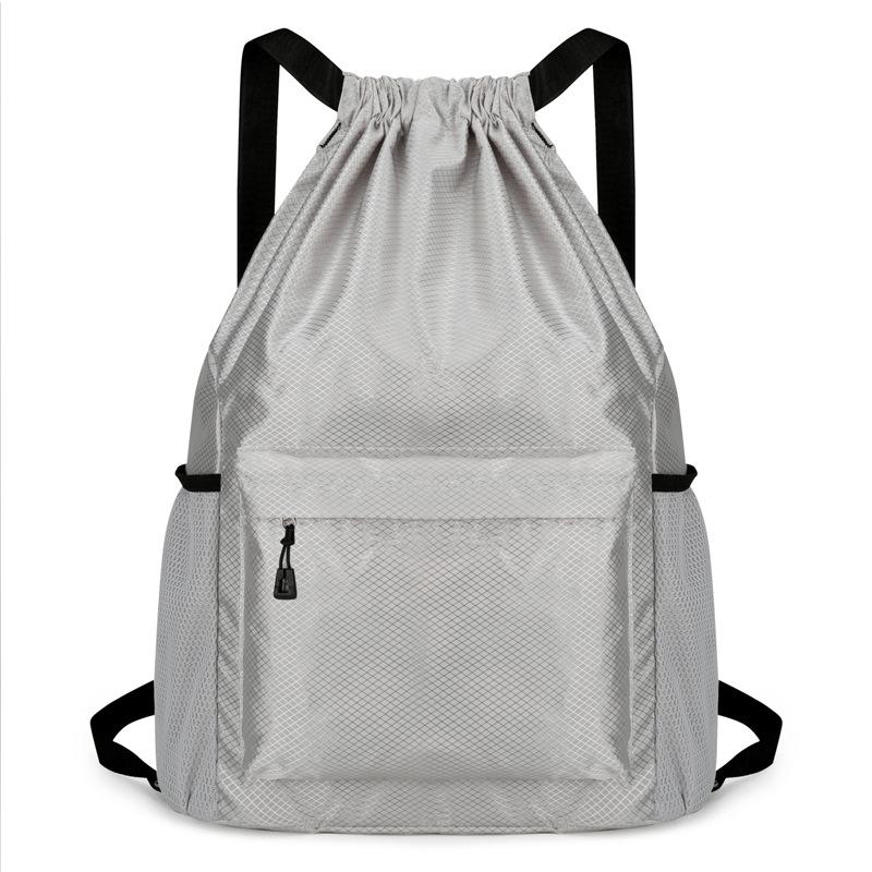 Мужской спортивный рюкзак-мешок для баскетбола - Большая вместимость, водоотталкивающий, с принтом логотипа