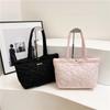 Small Fresh and Fashionable Handbag Bag Women's New Love Embroidered Thread Shoulder Bag Light and Versatile Going Out Tote Bag