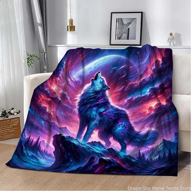 3D животное волк милый мультяшный фланелевый плед пушистый для детей и взрослых диван плюшевое покрывало плед одеяло для дивана кровати