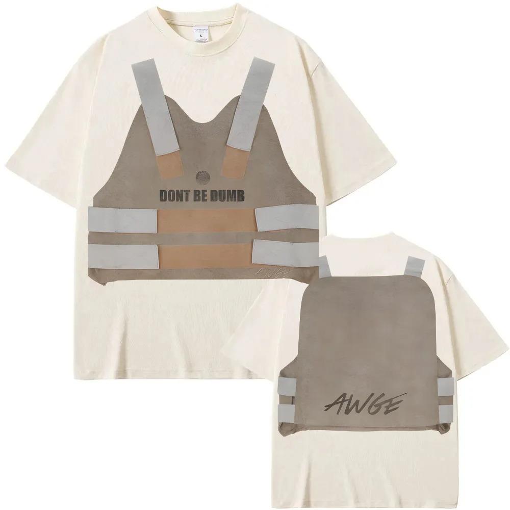 2026 New ASAP Rocky TShirt DBD Vest Pattern Print 100 Cotton Comfortable TShirt Harajuku Style Casual High Quality TShirt