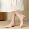 Y 2533-1 Nude Women 2025 New Versatile Four Seasons Internet Celebrity Muse French Black Single Shoes Female Pointed